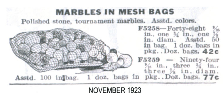 Plate 4 Marbles In Mesh Bags