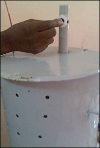 Gambian Marble Voting Machine