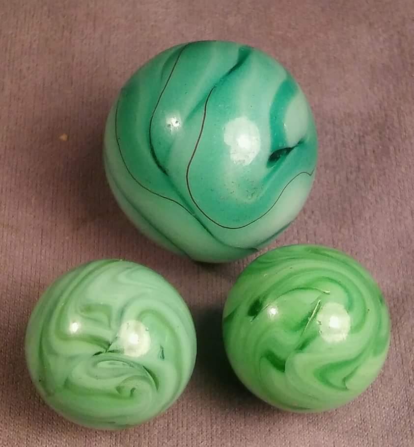 A study in swirls: green on green