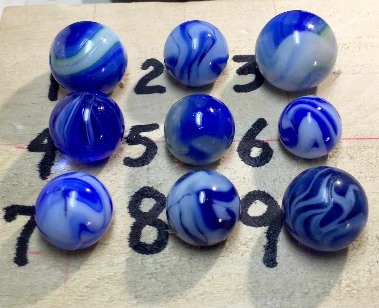 Group 25 More blue swirls Marble I.D.'s Marble Connection