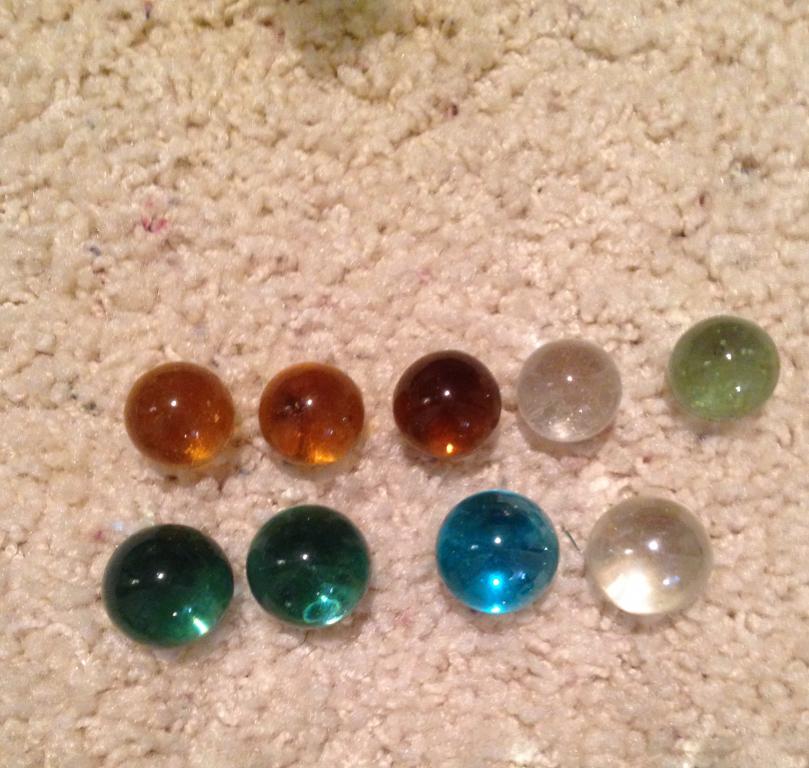 Plain clear shooters Marble I.D.'s Marble Connection