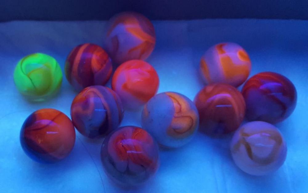 Blacklight UV Marbles General Marble & Glass Chat Marble Connection