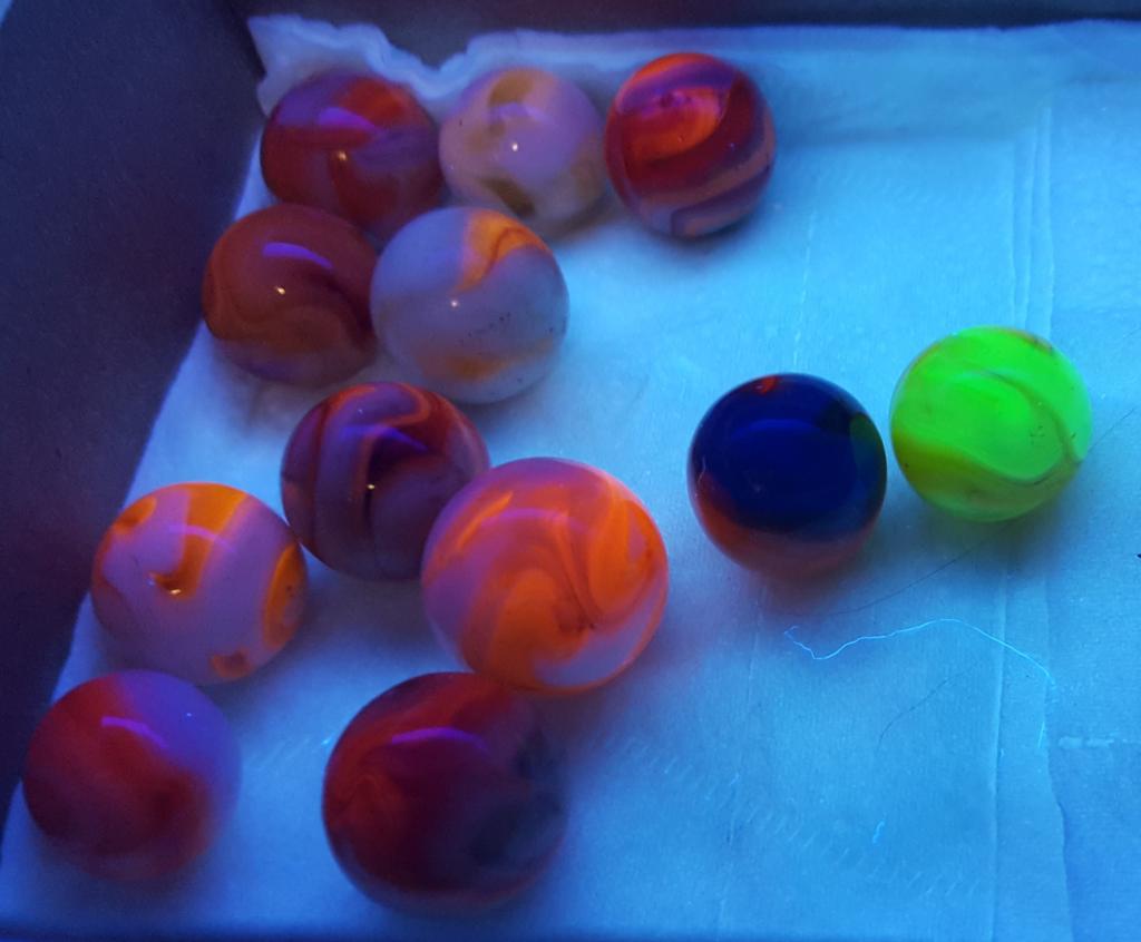 Blacklight UV Marbles General Marble & Glass Chat Marble Connection