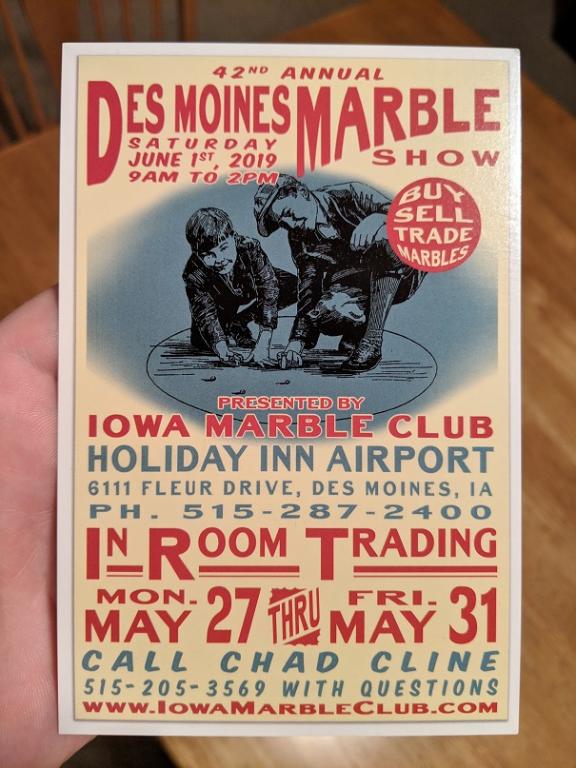 2019 Des Moines Marble Show Informational Post General Marble