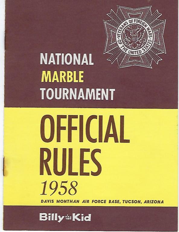 VFW Marble Tournament Rules Booklet General Marble & Glass Chat Marble Connection