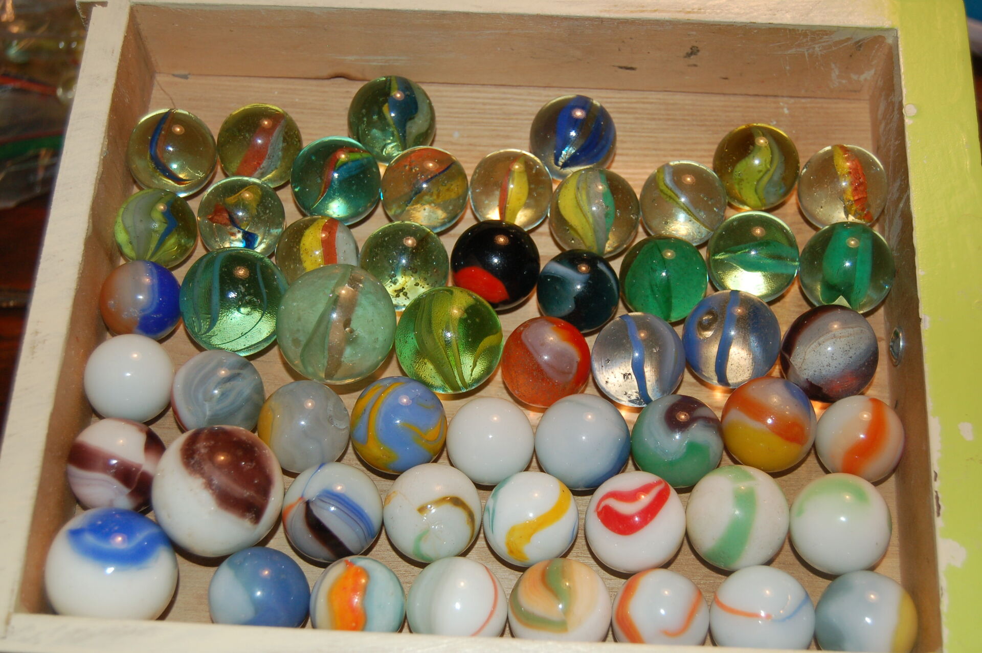 Anything special amongst these large marbles. Marble I.D.'s Marble