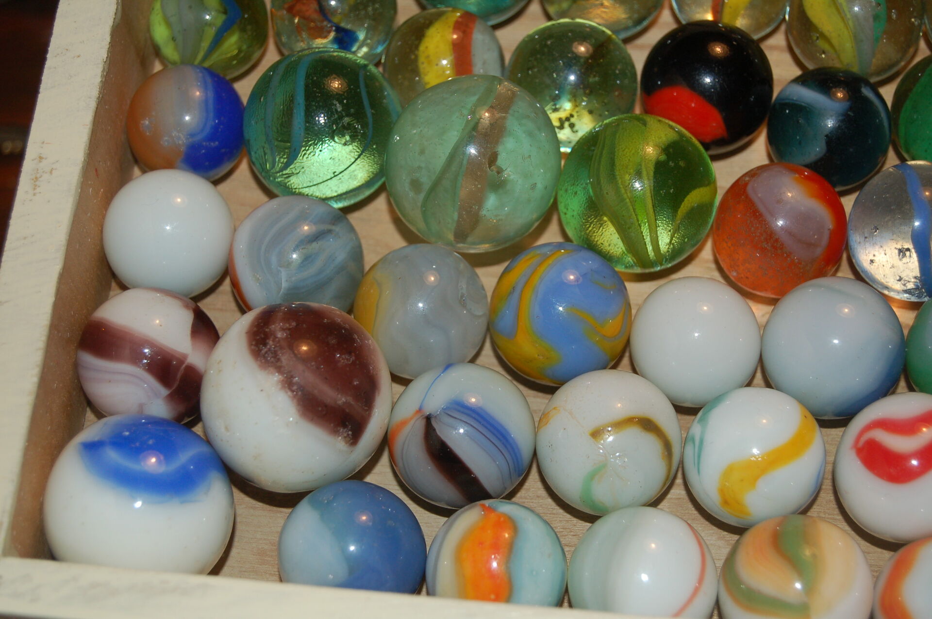 Anything special amongst these large marbles. Marble I.D.'s Marble