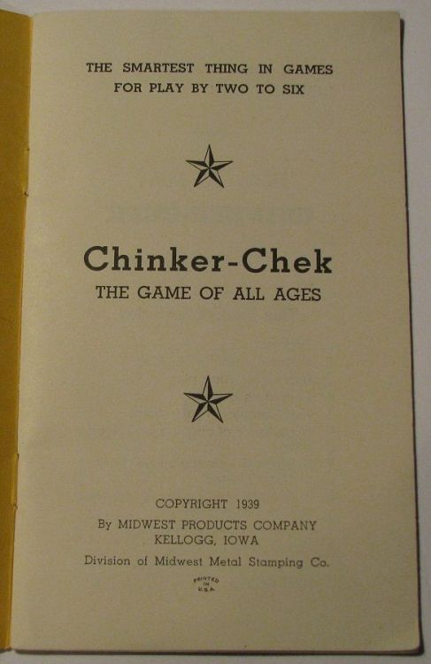 Chinker-Chek Rules Book (Midwest Products Co.) - View 2 - Al - Disp.JPG