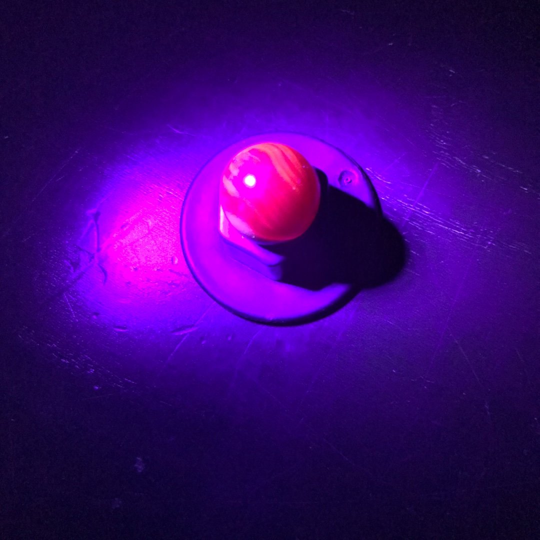 which marbles glow orange under UV light Marble I.D.'s Marble