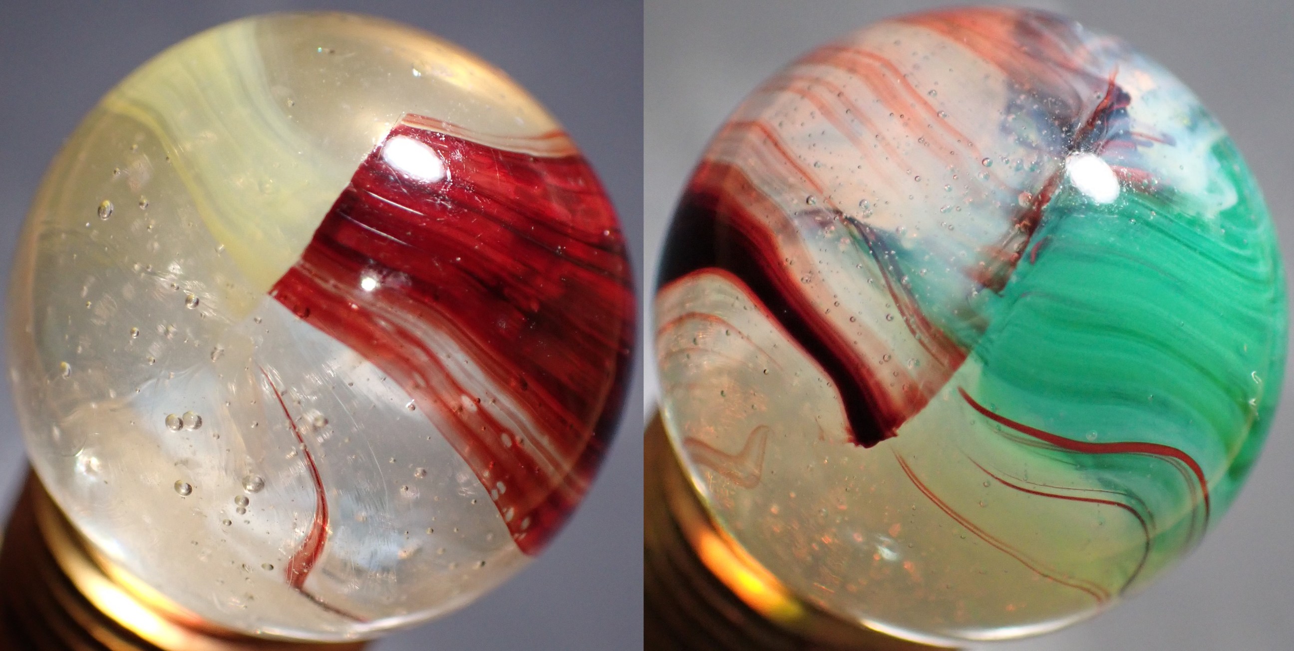 Another clear based Marble but not sure what it is Marble I.D.'s Marble Connection