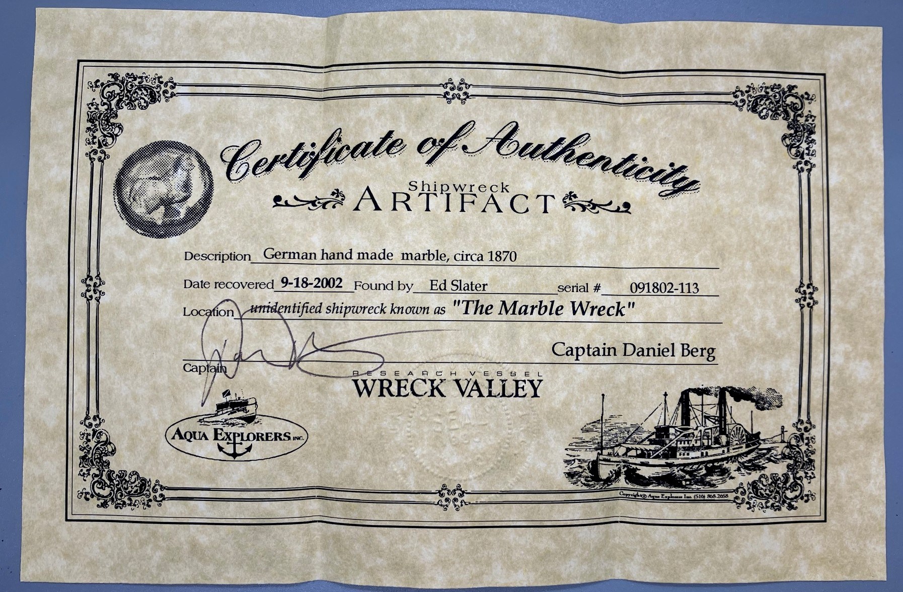 Ceramic marbles with stilt marks General Marble & Glass Chat Marble