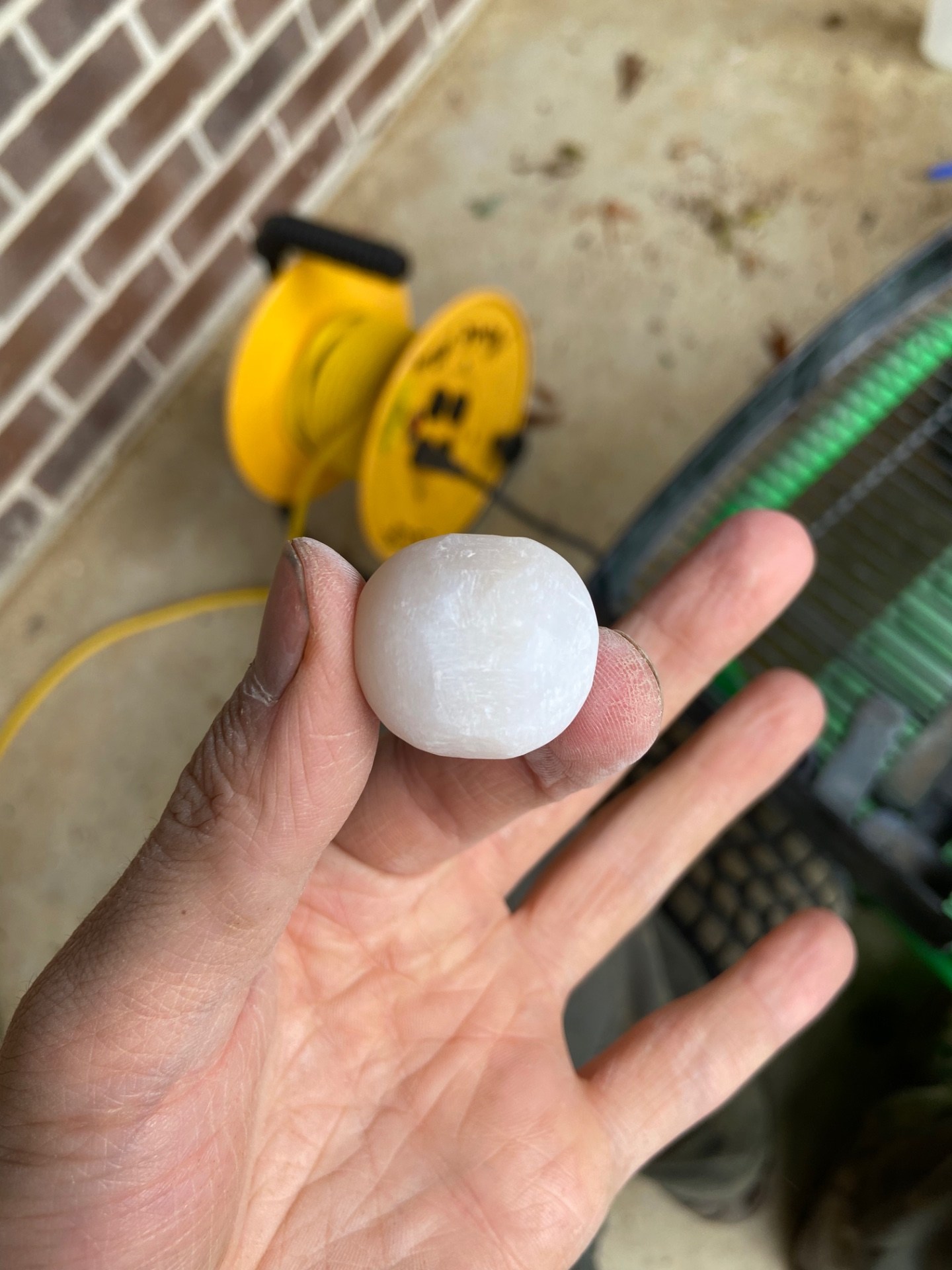 Making my first flint marble for Rolley Hole General Marble & Glass